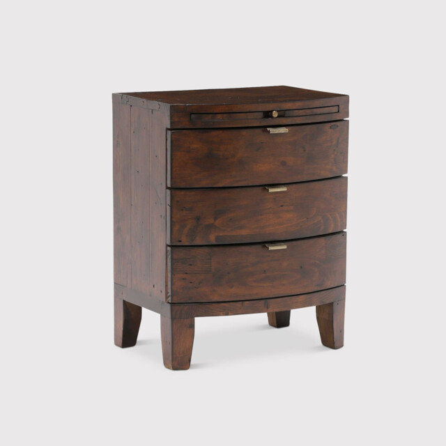 Navajos 3 Drawer Wide Bedside Table, Wood - Barker & Stonehouse - image 1