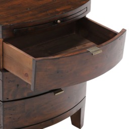 Navajos 3 Drawer Wide Bedside Table, Wood - Barker & Stonehouse - thumbnail 5