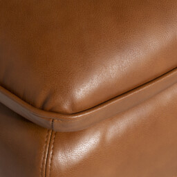 Pelle Rectangular Footstool A, Brown Leather - Barker & Stonehouse - thumbnail 3