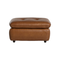 Pelle Rectangular Footstool A, Brown Leather - Barker & Stonehouse - thumbnail 2