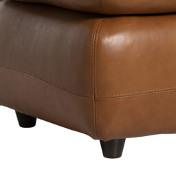 Pelle Rectangular Footstool A, Brown Leather - Barker & Stonehouse - thumbnail 4