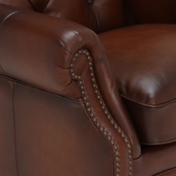 Ullswater Leather Wing Chair, Brown - Barker & Stonehouse - thumbnail 4
