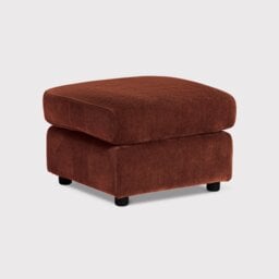 Montgomery Footstool, Red Fabric - Barker & Stonehouse