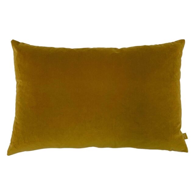 Velvet Mustard Cushion, Square Fabric - Barker & Stonehouse - image 1