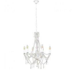 Beaded Pendant Light, White Acrylic - Barker & Stonehouse