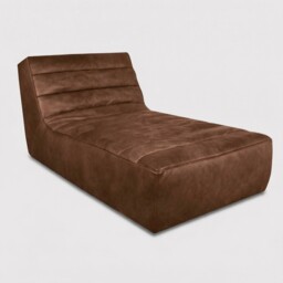 Timothy Oulton Shabby Sectional Chaise Modular Sofa, Brown Leather - Barker & Stonehouse