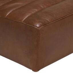 Timothy Oulton Shabby Sectional Chaise Modular Sofa, Brown Leather - Barker & Stonehouse - thumbnail 4