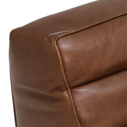 Timothy Oulton Shabby Sectional Chaise Modular Sofa, Brown Leather - Barker & Stonehouse - thumbnail 3