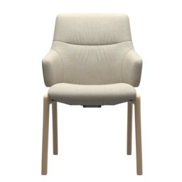 Stressless Mint Dining Chair Low Back D100 Arms, Neutral Fabric - Barker & Stonehouse - thumbnail 3