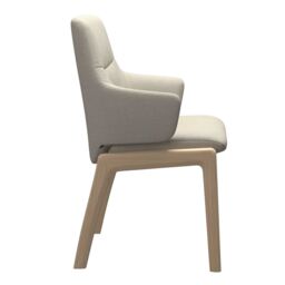 Stressless Mint Dining Chair Low Back D100 Arms, Neutral Fabric - Barker & Stonehouse - thumbnail 4
