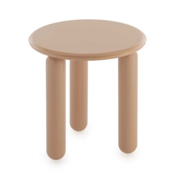 Kartell Undique Mas Side Table 48x48x51 Powder, Round, Neutral Wood - Barker & Stonehouse - thumbnail 4