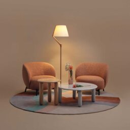 Kartell Undique Mas Side Table 48x48x51 Powder, Round, Neutral Wood - Barker & Stonehouse - thumbnail 6