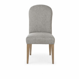 Pinner Dining Chair, Grey Leather - Barker & Stonehouse - thumbnail 2