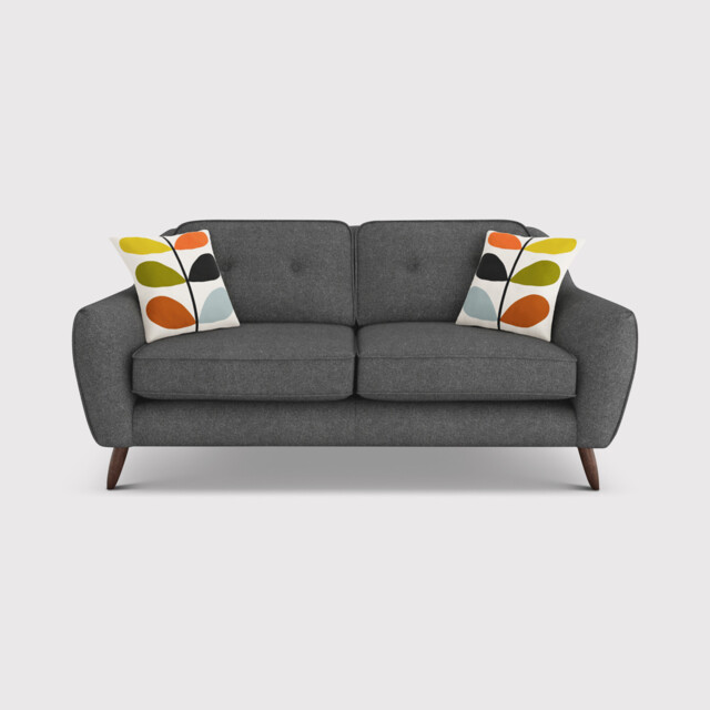 Orla Kiely Laurel Medium Sofa, Grey Fabric - Barker & Stonehouse
