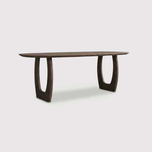 Pure Furniture Slim Luna Danish Oval Dining Table 200X100Cm, Brown Oak - Barker & Stonehouse - image 1
