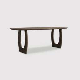Pure Furniture Slim Luna Danish Oval Dining Table 200X100Cm, Brown Oak - Barker & Stonehouse