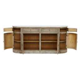 Woolton 4 Door Sideboard, Grey Wood - Barker & Stonehouse - thumbnail 4