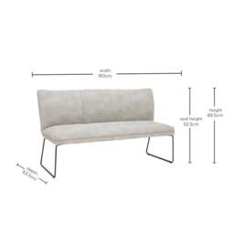 Bridgford Loveseat Sofa, Neutral - Barker & Stonehouse - thumbnail 4