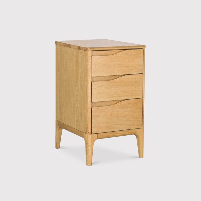 Ercol Rimini 3 Drawer Bedside Cabinet, Neutral Oak - Barker & Stonehouse - image 1