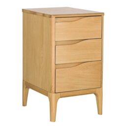 Ercol Rimini 3 Drawer Bedside Cabinet, Neutral Oak - Barker & Stonehouse - thumbnail 4
