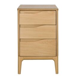 Ercol Rimini 3 Drawer Bedside Cabinet, Neutral Oak - Barker & Stonehouse - thumbnail 3