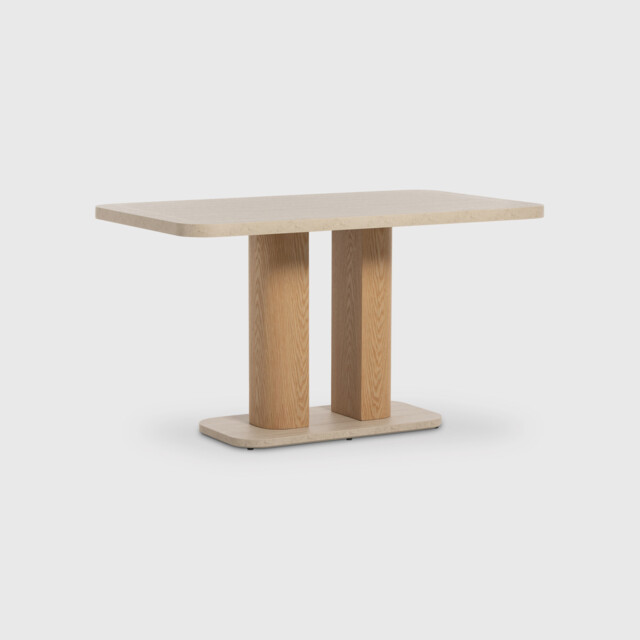 Harbour Dining Table 135Cm, Neutral Stone Effect - Barker & Stonehouse - image 1