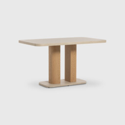 Harbour Dining Table 135Cm, Neutral Stone Effect - Barker & Stonehouse - thumbnail 1