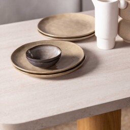 Harbour Dining Table 135Cm, Neutral Stone Effect - Barker & Stonehouse - thumbnail 5