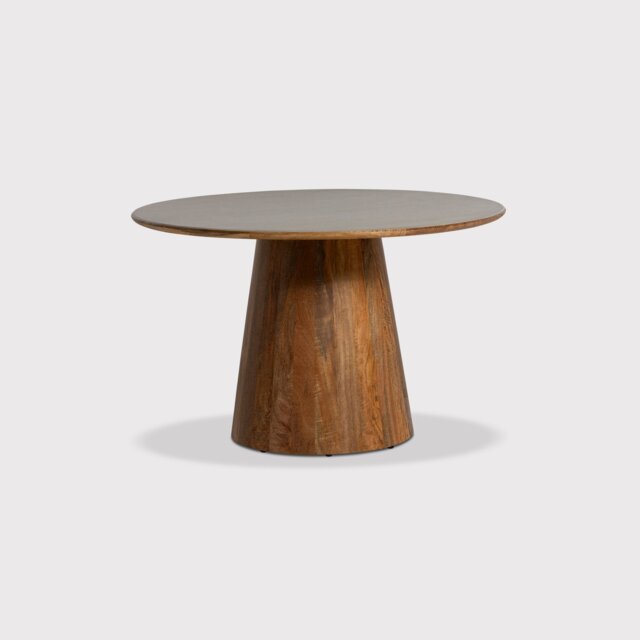 Burlington 120cm Cone Base Round Dining Table, Round, Grey Wood - Barker & Stonehouse - image 1