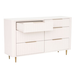 Lucia 6 Drawer Wide Chest, Neutral Wood - Barker & Stonehouse - thumbnail 4