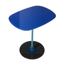 Kartell Thierry Side Table 33x50x50 Blue Glass - Barker & Stonehouse - thumbnail 4