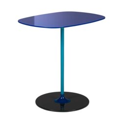 Kartell Thierry Side Table 33x50x50 Blue Glass - Barker & Stonehouse - thumbnail 3