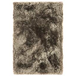 Plush Taupe 120x170cm Rug, Square Polyester - Barker & Stonehouse