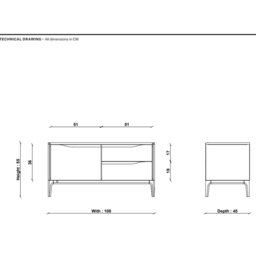 Ercol Romana IR TV Unit, Neutral Wood - Barker & Stonehouse - thumbnail 5