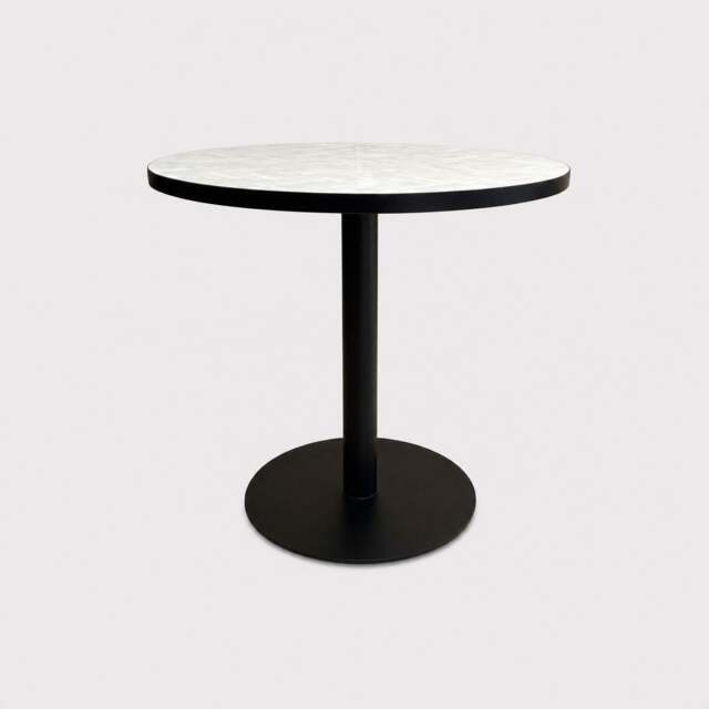 Atlantic Garden Pedestal Bistro Coffee Table, Round, White - Barker & Stonehouse - image 1