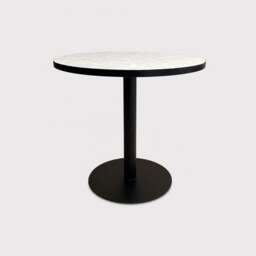 Atlantic Garden Pedestal Bistro Coffee Table, Round, White - Barker & Stonehouse - thumbnail 1