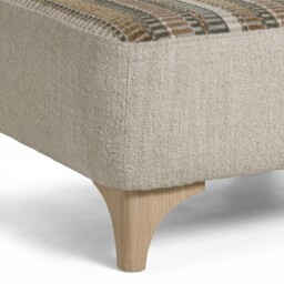 Calloway Bench Stool Natural Oak Foot, Neutral Fabric - Barker & Stonehouse - thumbnail 5