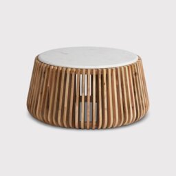Ombra Coffee Table, Round, Neutral Marble - Barker & Stonehouse - thumbnail 1