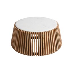 Ombra Coffee Table, Round, Neutral Marble - Barker & Stonehouse - thumbnail 3