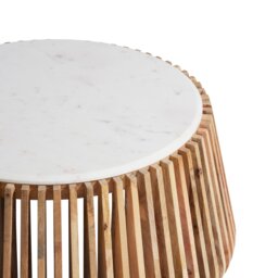 Ombra Coffee Table, Round, Neutral Marble - Barker & Stonehouse - thumbnail 4
