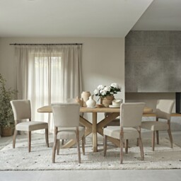 Folkstone Dining Table 200X100X77 Cm, Neutral Oak - Barker & Stonehouse - thumbnail 2