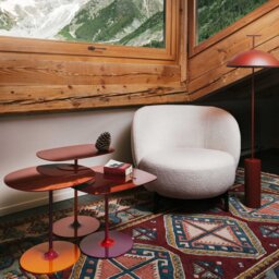 Kartell Thierry Side Table 33x50x50 Burgundy, Red Glass - Barker & Stonehouse - thumbnail 2