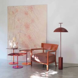 Kartell Thierry Side Table 33x50x50 Burgundy, Red Glass - Barker & Stonehouse - thumbnail 5