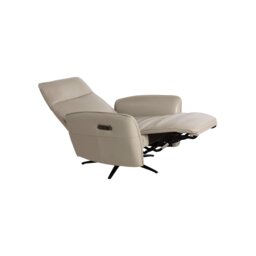 Rix Massage Power Recliner Chair, Neutral Leather - Barker & Stonehouse - thumbnail 5