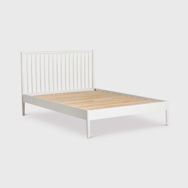 Springwell King Bed 210X160X110, White Wood - Barker & Stonehouse - image 1
