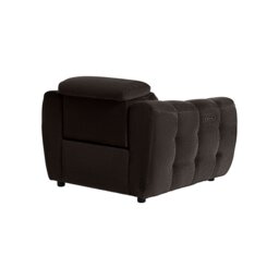 Montgomery Power Recliner Chair & Headrest, Brown Fabric - Barker & Stonehouse - thumbnail 5