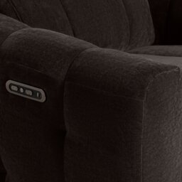 Montgomery Power Recliner Chair & Headrest, Brown Fabric - Barker & Stonehouse - thumbnail 3