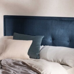 Ripley Super King Ottoman & Square Headboard Bed, Blue Fabric - Barker & Stonehouse - thumbnail 4