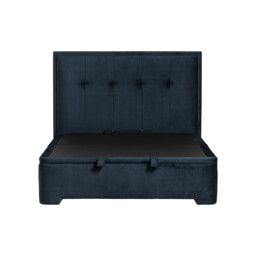 Ripley Super King Ottoman & Square Headboard Bed, Blue Fabric - Barker & Stonehouse - thumbnail 3