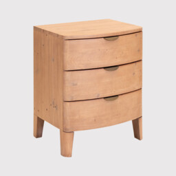 Halstatt 3 Drawer Wide Bedside Cabinet, Pine Wood - Barker & Stonehouse - thumbnail 2
